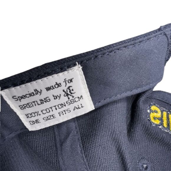 Breitling Men's Since 1884 Swiss Chronographs Snapback Cap Black One Size - Picture 4 of 5